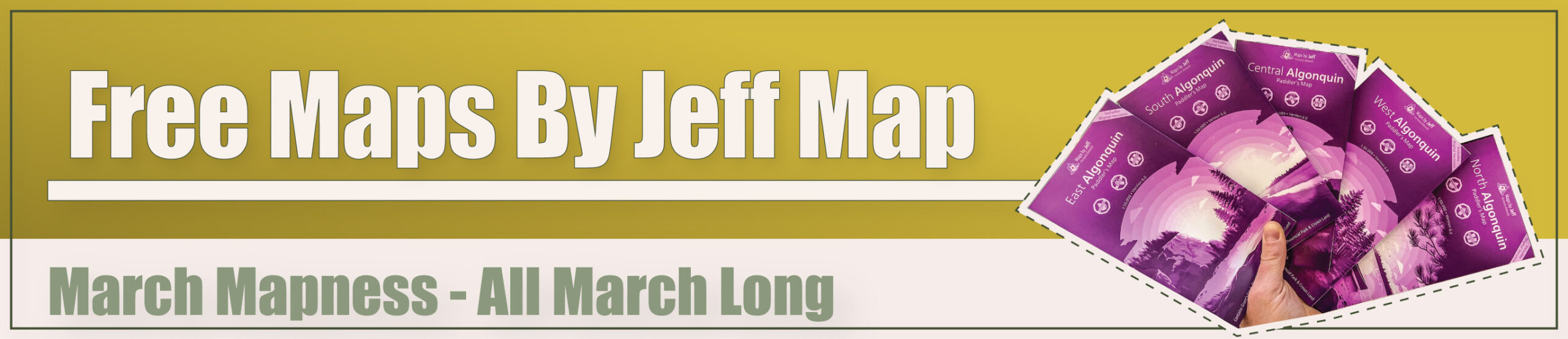 Free Maps By Jeff Algonquin Park Map